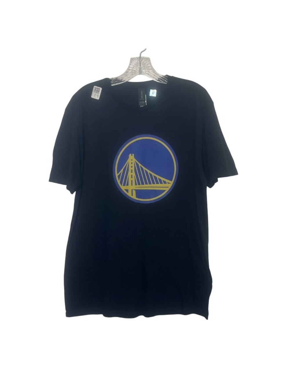 Golden State Warriors Tshirt Mens Black Medium Gildan NBA Fanwear